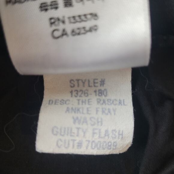 Mother The Rascal Ankle Fray Guilty Flash Black Beaded Jeans Size 27 - Picture 6 of 11
